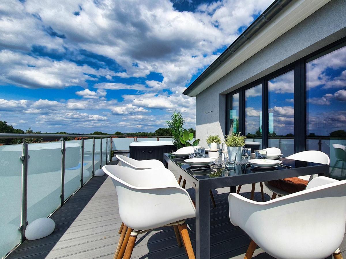 Penthouse Mit Whirlpool Im Herzen Von Niedersachsen 布尔格韦德尔 外观 照片