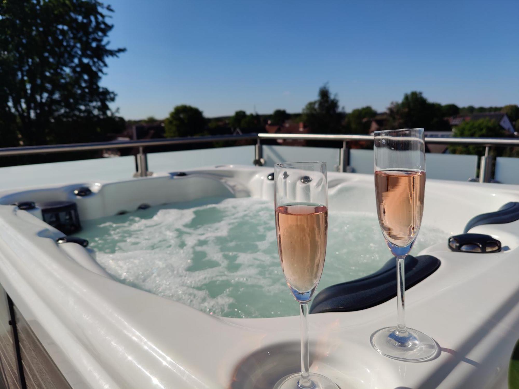 Penthouse Mit Whirlpool Im Herzen Von Niedersachsen 布尔格韦德尔 外观 照片