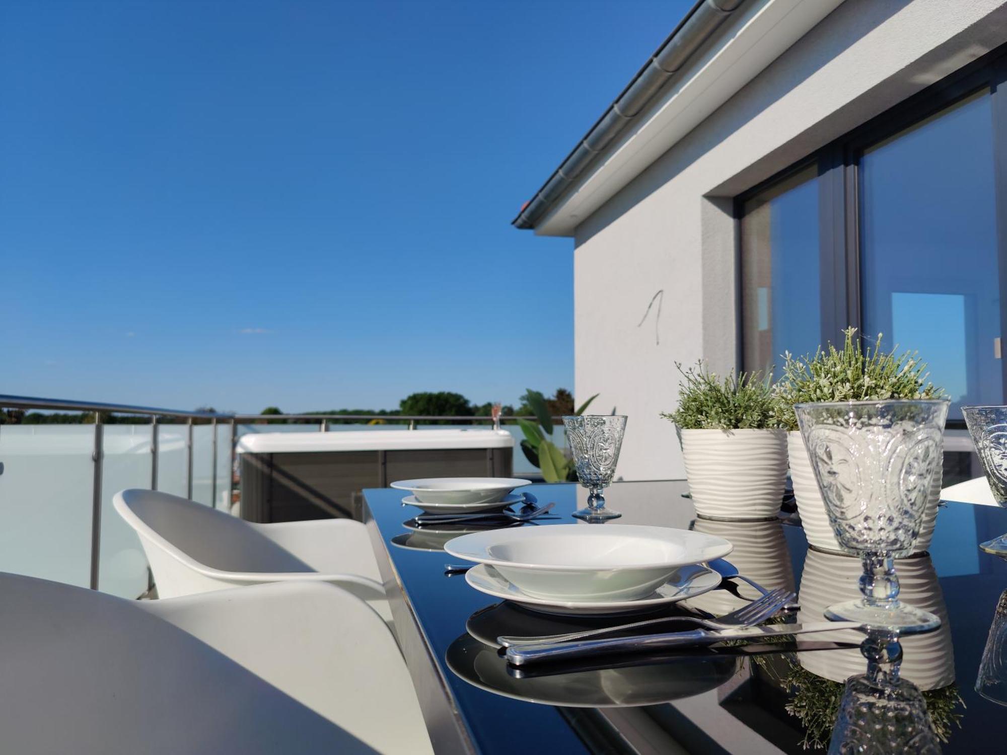 Penthouse Mit Whirlpool Im Herzen Von Niedersachsen 布尔格韦德尔 外观 照片